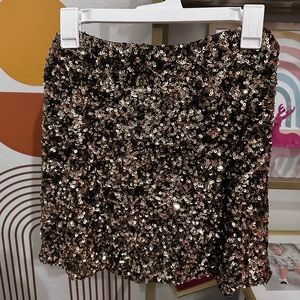 Zara sequin gold and black skirt. NWT Perfect for the holidays!